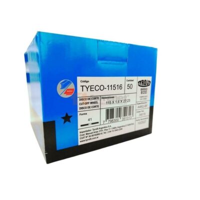 DISCO METAL PLANO 114 X 1,6 X 22 `TYROLIT`