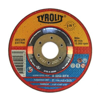 DISCO METAL C/DEP. 230 X 3 X 22 `TYROLIT`