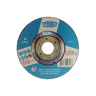 DISCO METAL C/DEP. 114 X 7 X 22 `TYROLIT`