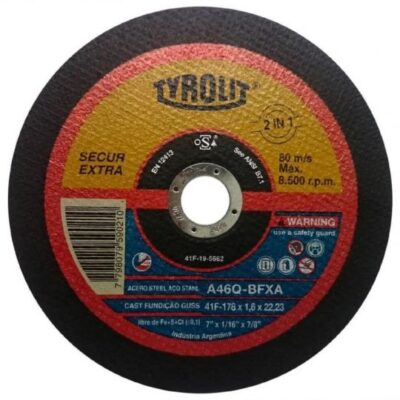 DISCO METAL C/DEP. 178 X 4 X 22 `TYROLIT`