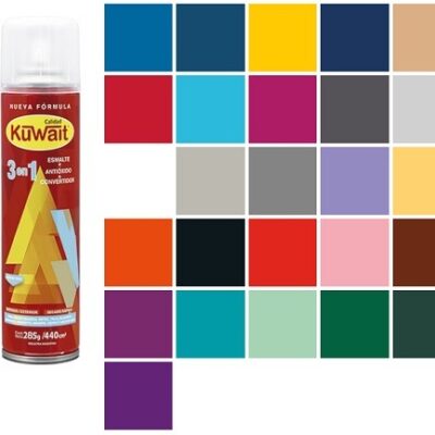 ESMALTE AEROSOL GRIS OSCURO X 240 CM3 `KUWAIT`
