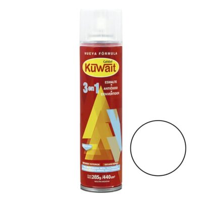 ESMALTE AEROSOL BCO SATINADO X 240 CM3 `KUWAIT`