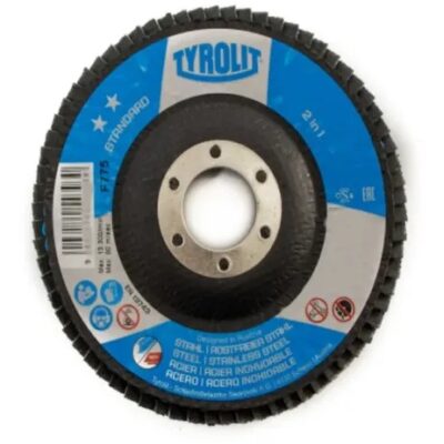 DISCO FLAP 115 MM. GR. 60 R. FIBRA (28A) `TYROLIT`