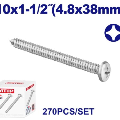 TORNILLO ATERRAJADOR PARKER 4 X 1/2 X 200 UN.