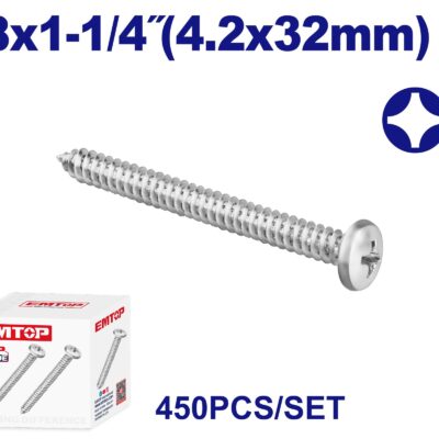 TORNILLO ATERRAJADOR PARKER 4 X 3/4 X 200 UN.