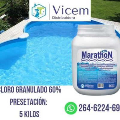 CLORO GRANULADO 60% SHOCK X 5 KG. (74328)