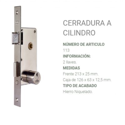 CERRADURA 113 `PRIVE`