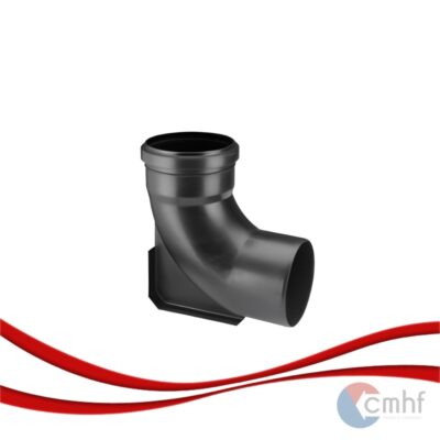 CURVA A 87° 30` 110 MM. C/BASE STD. `DURATOP`