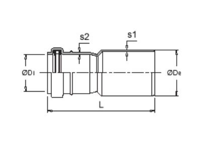 CUPLA 63 MM. STD. `DURATOP`