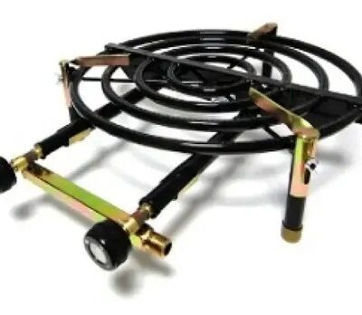 QUEMADOR PAELLERO DE 38 CM. 2 ROBINETES MULTIGAS