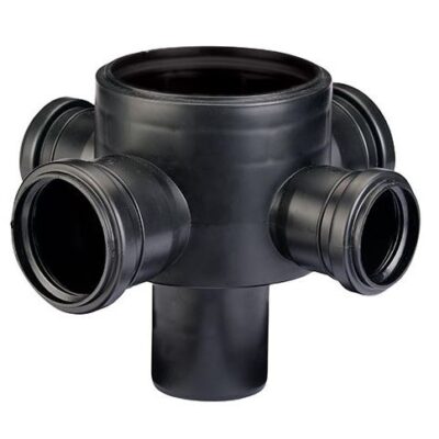 BOCA ACC. VERT. C/SAL. 110 MM. 4 ENT. 63 MM. `DURATOP`