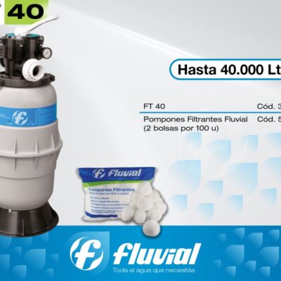 FILTRO ARENA PLATA 60 INYECTADO `FLUVIAL`