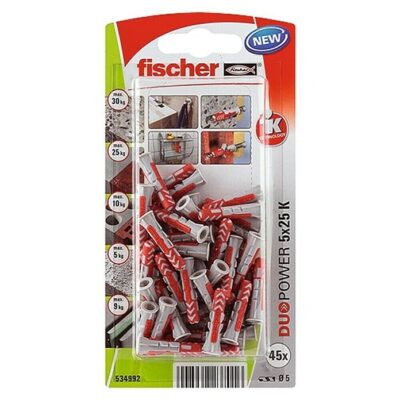 TACO NYLON DUOPOWER 5 X 25 X 100 UN. `FISCHER`