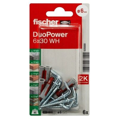 TACO NYLON DUOPOWER 6 X 30 X 100 UN. `FISCHER`