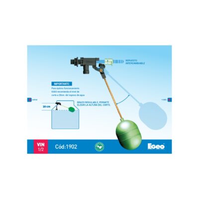 FLOTANTE ALTA PRESION C/BOYA 1/2 `EGEO`
