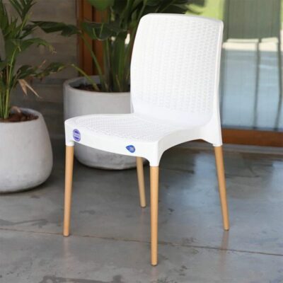SILLA `ARUBA` BLANCA `VOSS 2000`
