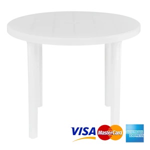 MESA CIRCULAR 90 CM. BLANCA `VOSS 2000`