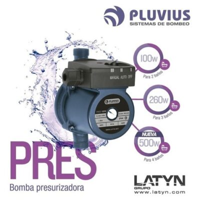 BOMBA PRESURIZADORA PRESS 260 W. 13 M. PLUVIUS