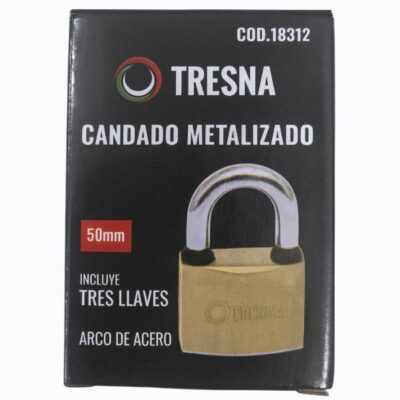CANDADO METALIZADO 50 MM. `TRESNA`