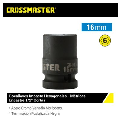 BOCALLAVE IMPACTO 1/2 X 16 MM. `CROSS`- 1