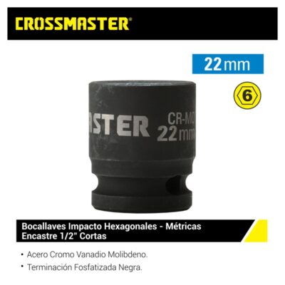 BOCALLAVE IMPACTO 1/2 X 22 MM. `CROSS`- 1