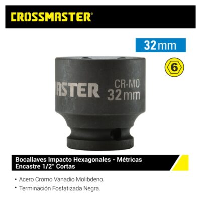 BOCALLAVE IMPACTO 1/2 X 32 MM. `CROSS`- 1