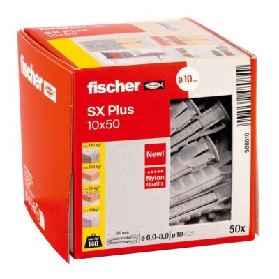 CAJA DE TACOS DE NYLON S-10 X 50 `FISCHER`