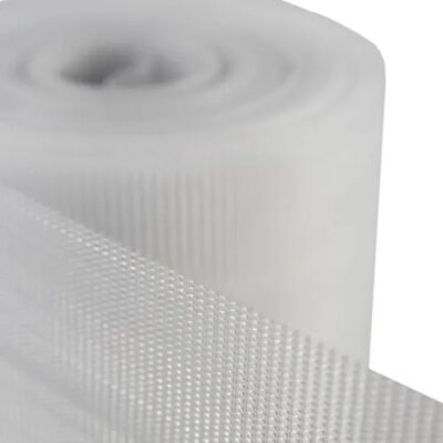 TEJIDO PLASTICO TRANSPARENTE 1,00 X 25 MTS.