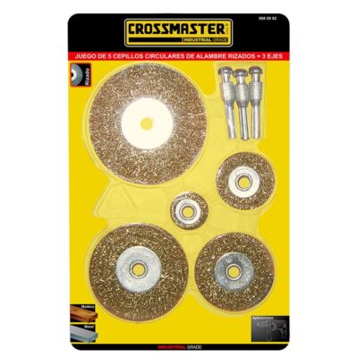 KIT DE CEPILLO CIRCULARES 5 PZS. `CROSS`
