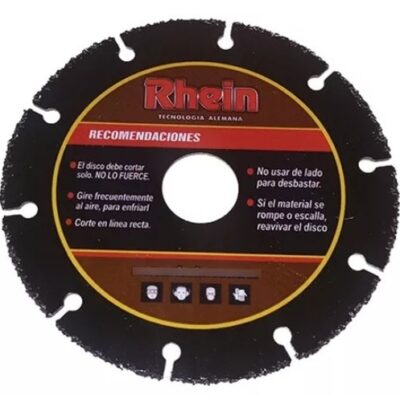 DISCO DE CORTE P/MADERA 115MM `RHEIN`