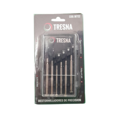 DESTORNILLADORES DE PRECISION 6 PZS. `TRESNA`