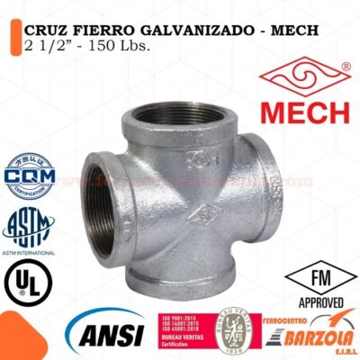 CRUZ 2 1/2 GALVANIZADO
