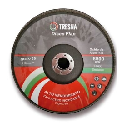 DISCO FLAP OX. ALUMINIO 115 MM. GR. 60 `TRESNA`