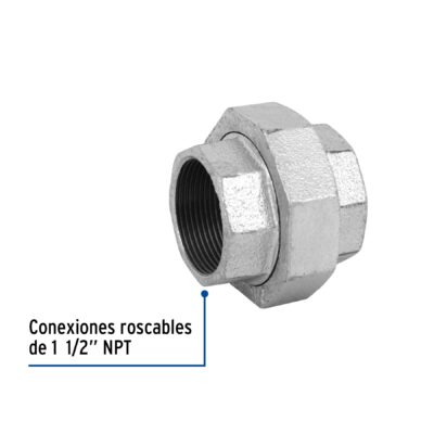 TUERCA 1 1/2 GALVANIZADO