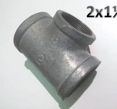 TEE REDUCCION 2 X 1 1/2 GALVANIZADO