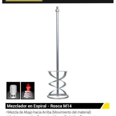 MEZCLADOR ESPIRAL ROSCA M14 600 MM. `CROSS`