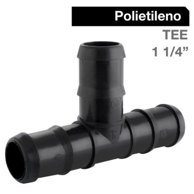 TEE ENCHUFE ENCHUFE 1 1/4 POLIETILENO