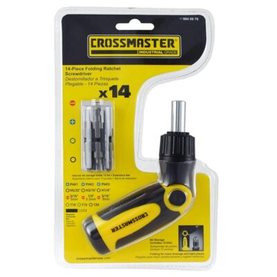 DESTORNILLADOR PLEGABLE 14 PCS `CROSS`- 4