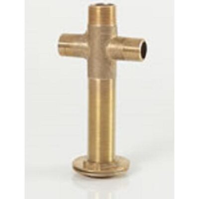 COLECTOR TIPO CRUZ 1 X 1` BRONCE