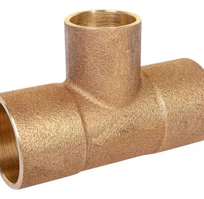 TEE REDUCCION 1/2 X 3/8 BRONCE