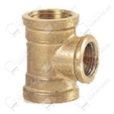 TEE REDUCCION 3/4 X 1/2 BRONCE