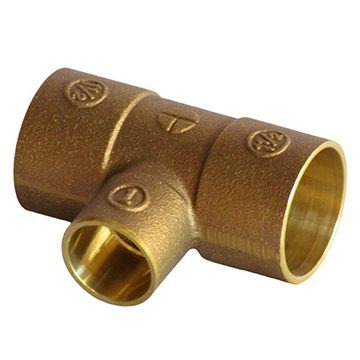TEE REDUCCION 1 1/2 X 1 BRONCE