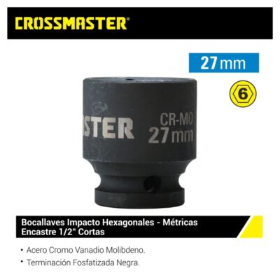 BOCALLAVE HEXAG. ENC. 1/2 X 27 MM. `CROSS`- 1