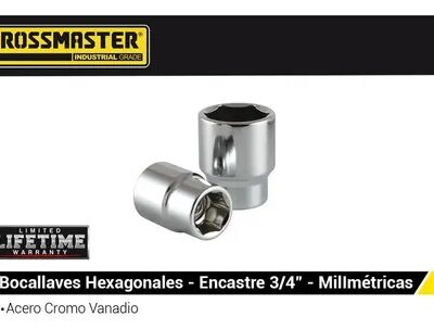 BOCALLAVE HEX. ENC. 3/4 X 40 MM. `CROSS`- 1