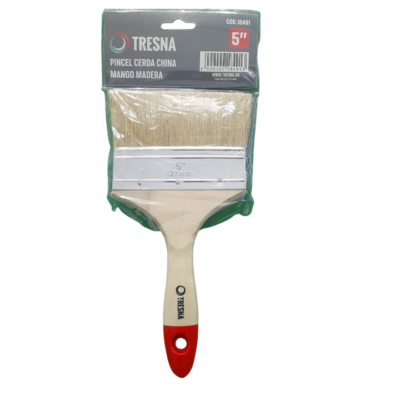 PINCEL CERDA CHINA MANGO MADERA DE 5 " `TRESNA`