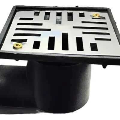EMBUDO BALCON REJA ACERO 8X8X40 CODO PVC