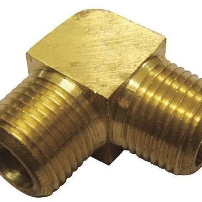 CODO P/PESTAÑA 1/8 MACHO X 1/8 MACHO BRONCE