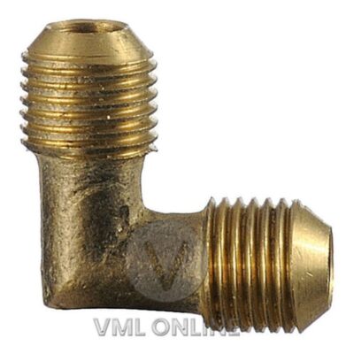 CODO P/PESTAÑA 3/8 MACHO X 3/8 MACHO BRONCE