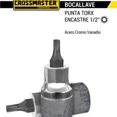 BOCALLAVE PUNTA TORX ENC. 1/2 T-45 `CROSS`- 2