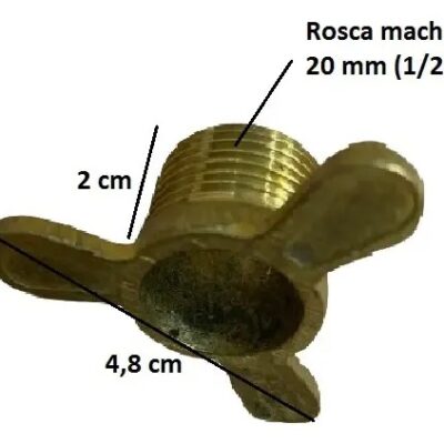MARIPOSA PARA 10 KG. BRONCE